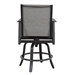 Barbados Padded Sling Swivel Counter Stool back view