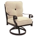Bellagio Cushioned Swivel Rocker Dining Chairs