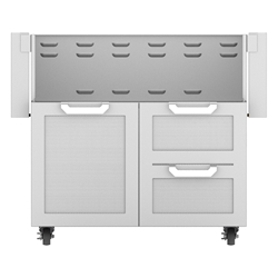 Outdoor 36" Double Drawer and Door Tower Grill Cart 