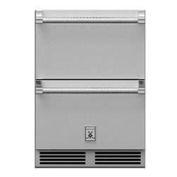 24" Outdoor Refrigerator and Freezer Drawer with Lock 