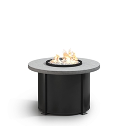 Homecrest Concrete 42" Round Dining Fire Table - 27.5"H - 4642DCT