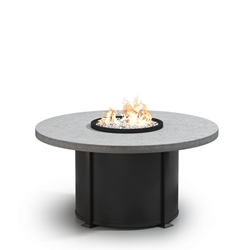 Homecrest Concrete 54" Round Dining Fire Table - 27.5"H - 4654DCT