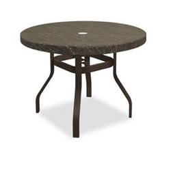 Homecrest Sandstone 42 inch round Balcony Table with Angled Legs - 3842RBSS-NU