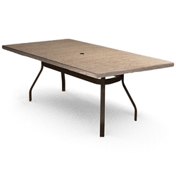 Homecrest Slate 42 inch by 82 inch Rectangle Balcony Table - 374282BSL