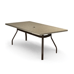 Homecrest Stonegate 42 inch by 62 inch Rectangle Balcony Table - 374262BSG