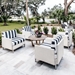 Elements wicker lounge chair patio set