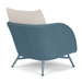 Essence Wicker Lounge Chair Back Angle