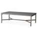 Lloyd Flanders 48" x 24" Rectangle Cocktail Table with Matte Taupe Frame and Gray Ceramic Table Top