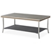 Lloyd Flanders Visions 42" Rectangular Cocktail Table with Taupe Glass - 133044