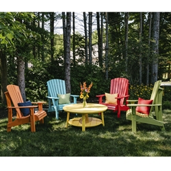 LuxCraft Royal Adirondack Lounge Chair Set for 4 - LC-ADIRONDACK-SET6