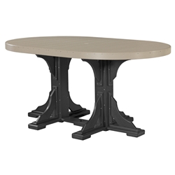 LuxCraft 4 x 6 Oval Counter Height Table - P46OTC