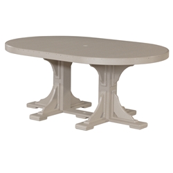 LuxCraft 4x6 Oval Dining Table - P46OTD