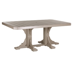 LuxCraft 4x6 Rectangular Dining Table - P46RTD