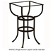 42" Round Porcelain Tile Top Bar Table - P42-BT03
