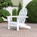 Classic Adirondack 3 Piece Folding Chair Set with Long Island Side Table - PWS700-1