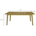 Royal Teak Admiral Rectangle Dining Table dimensions