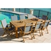 Florida teak dining chair with sling seating