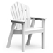 Seaside Casual Classic Adirondack Dining Chairs white slats