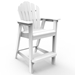 Seaside Casual Classic Adirondack Bar Chairs white