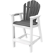 Seaside Casual Classic Adirondack Bar Chairs grey