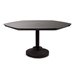 Telescope Casual 62" Hexagon MGP Dining Table with Weighted Pedestal Base - TP00-2P50