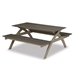 Plymouth Bay Picnic Table rustic color option