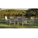 Marconi aluminum dining chair with sling seating
