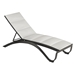 Twist Padded Sling Armless Chaise Loungers