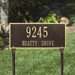 Hartford Standard Lawn Address Plaque - Two Line - 1323