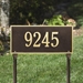 Hartford Standard Lawn Address Plaque - One Line - 1324