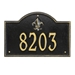 Bayou Vista Standard Wall Address Plaque - One Line - 2858