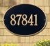 Hawthorne Oval Estate Wall Address Plaque - One Line - 2926