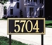 Double Line Estate Lawn Address Plaque - One Line - 6114