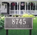 Double Line Estate Lawn Address Plaque - Two Line - 6115