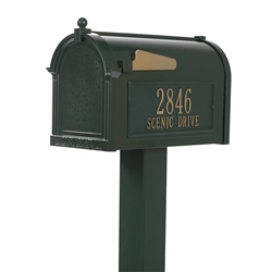 Whitehall Premium Mailbox Package in Green