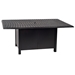 Woodard Aluminum Rectangle Chat Height Fire Table - 650LCH