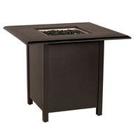 Woodard Solid Cast 42" Square Counter Height Fire Table - 65M743-09242FP