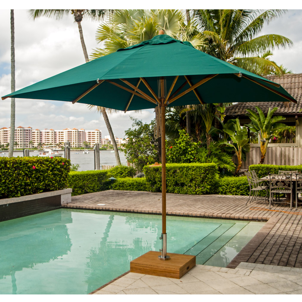 Bambrella Levante 11 Foot Square Umbrella - 34m-SQ-L