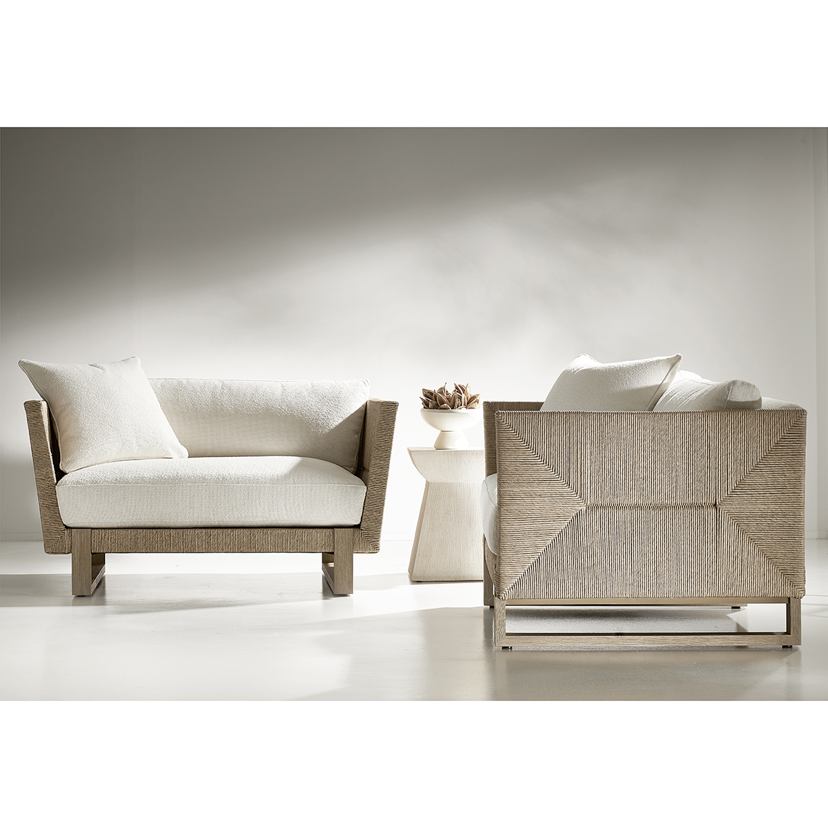 Bernhardt Praia Lounge Chair and Side Table Set - BH-PRAIA-SET1