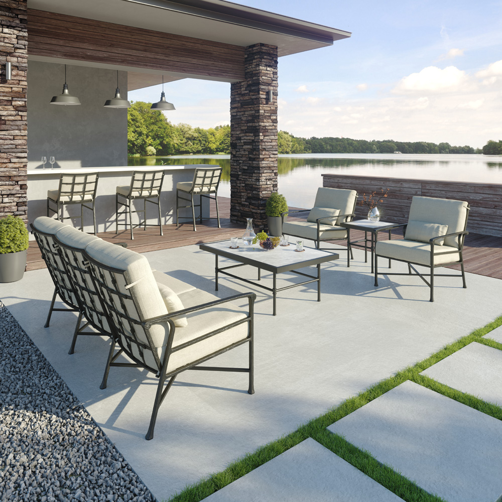 Castelle Marquis Sofa and Lounge Chair Patio Set - CS-MARQUIS-SET2
