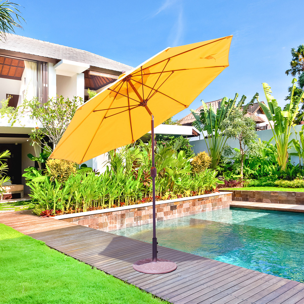 Galtech Aluminum 9 Foot Octagon Umbrella with 3-Position Manual Tilt  - 636