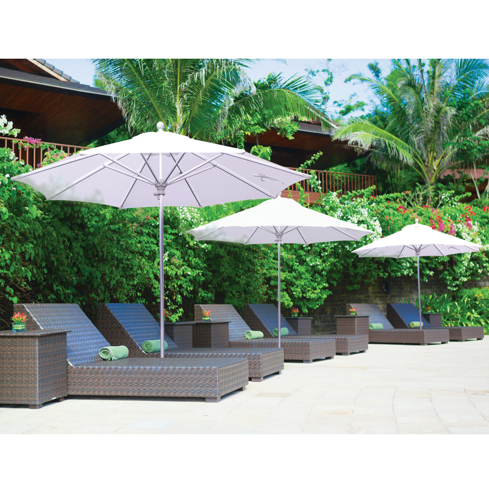 Galtech Aluminum 9 Foot Octagon Commercial Umbrella with Manual Lift - 732