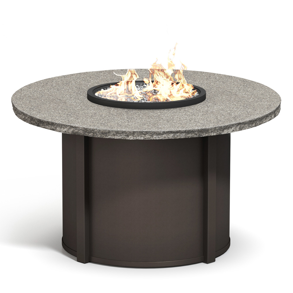 Homecrest Shadow Rock 48" Dining Fire Table - 48RSHFPTT-89RDC