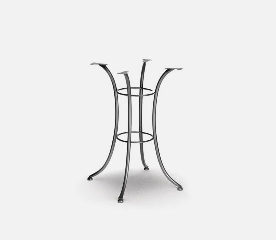 34" Steel Balcony Table Base 