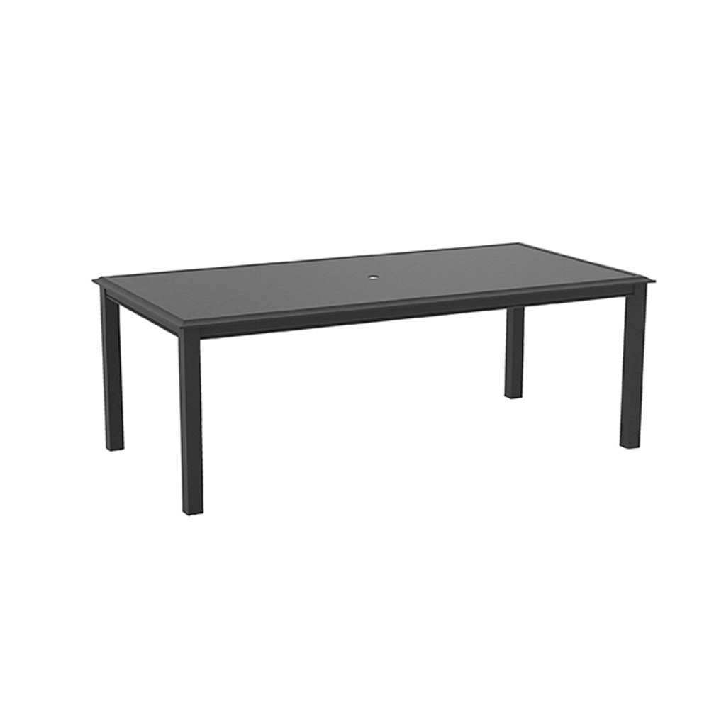 Lane Venture Livingston Rectangular Dining Table with Umbrella Hole - 84" x 42" - 457-84U