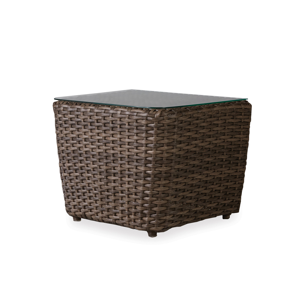 Lloyd Flanders Largo 1 Piece Bunching Table w/Lay On Glass Top - 241024