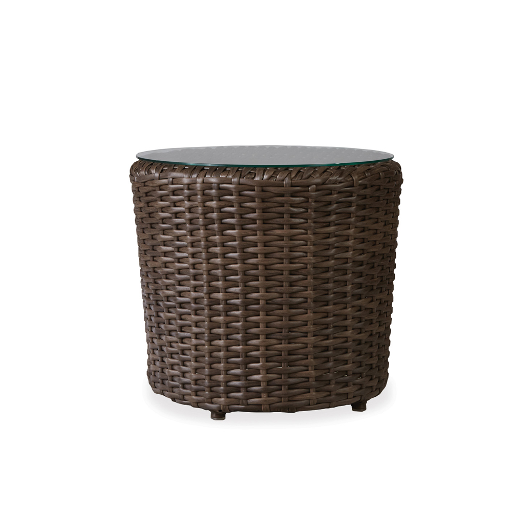 Lloyd Flanders Largo End Table w/Lay On Glass Top - 241043