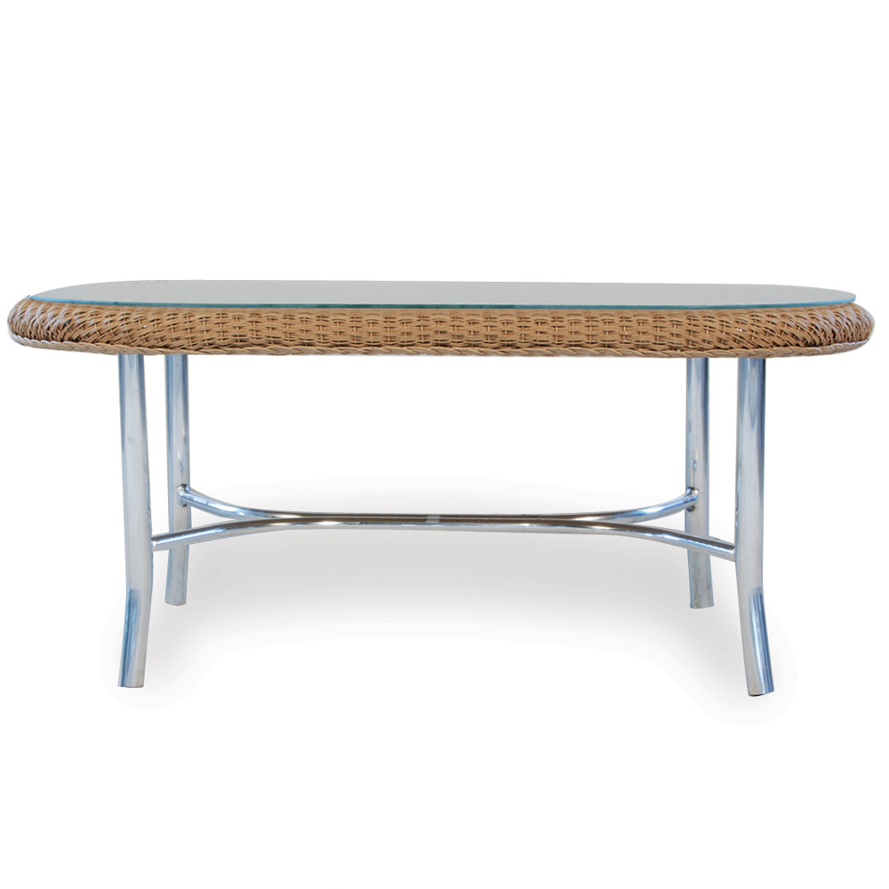 Lloyd Flanders Weekend Retreat Oval Cocktail Table - 86147