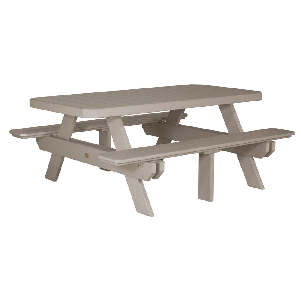 LuxCraft 6 Rectangular Picnic Table - P6RPT