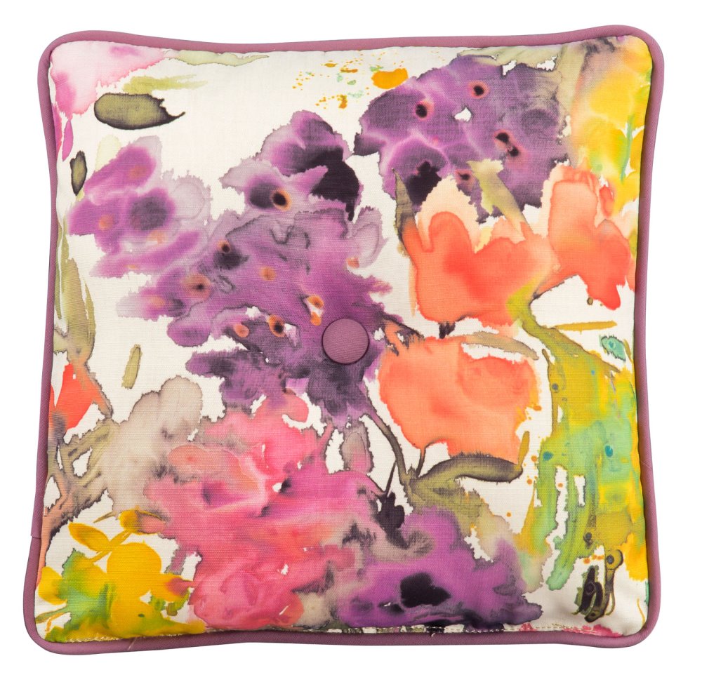 Mallin Square Throw Pillow with Button - 6NWP20WL